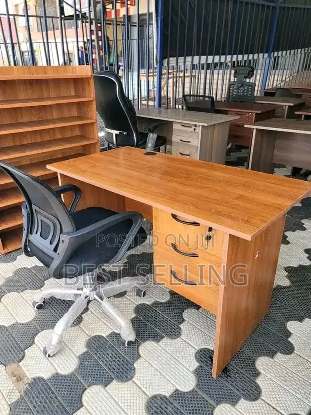 Cherry Desk Modern Desk and Chair - 1
