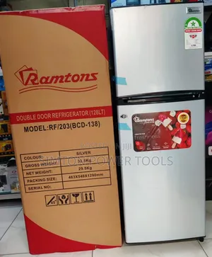 Ramtons RF/203 Double Door Refrigerator - Silver