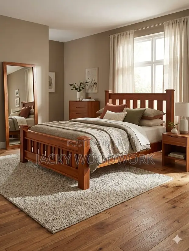 Ornate Carved Statement Bed - Queen Size - 1