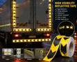 Black Yellow Reflective Safety Tape - 2
