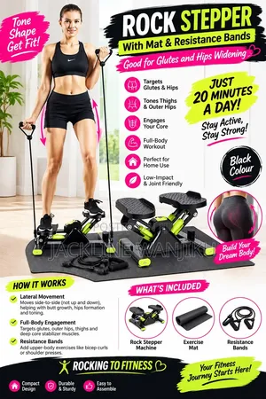 Rock Stepper Home Exercise Machine