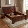 Ornate Carved Statement Bed - 1