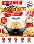 Rebune Electric Hot-Air Popcorn Maker - 1