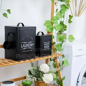 3-Piece Laundry Detergent Storage Canister Set