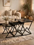 Modern 3-in-1 Squire Marble Table - 1