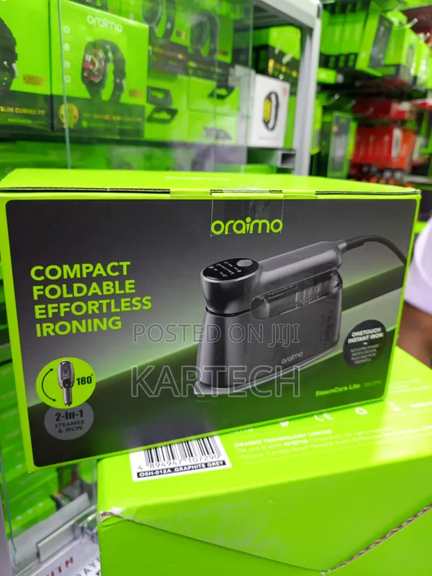 Oraimo OEI-201A SteamCore Lite 2-in-1 Steam Iron Garment Steamer - 1