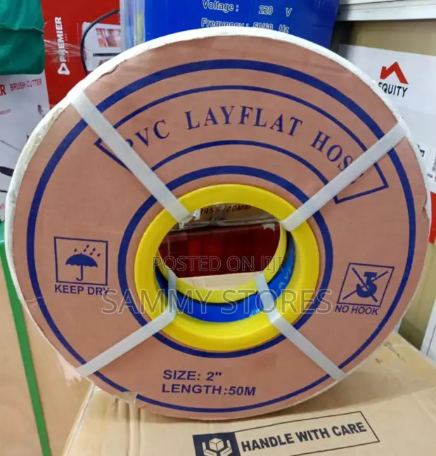2" x 50m Heavy-Duty Flat Lay Hose Pipe - 1