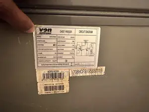 Von Hotpoint Chest Deep Freezer