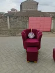 Kiti cha Pedicure Maua Moja na Kiti Kidogo Kinachofanana - 1