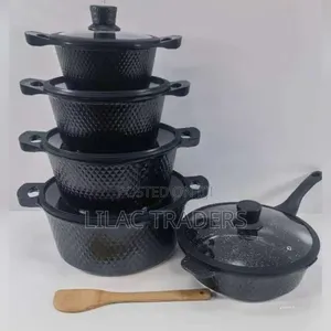 Bosch 11pc Cookware Set with Silicone Lid Covers - Black
