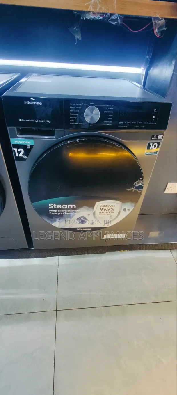 Hisense 12kg Wash and Spin Washing Machine - 1