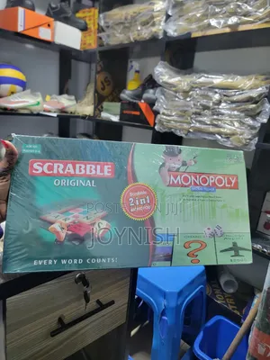 2-in-1 Monopoly & Scrabble Board Game