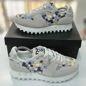 Louis Vuitton "Beige" Leather Sneakers