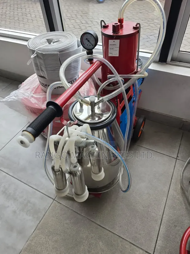 Single Bucket Milking Machine - Commercial Stainless Steel - 1
