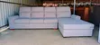 7 Seater Soft Fabric Sectional Sofa - Light Grey - 1
