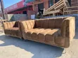 3 Seater + 2 Seater Brown Sofa - 1