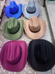 Kofia ya Cowboy ya Felt - Fedora ya Magharibi Unisex - 2