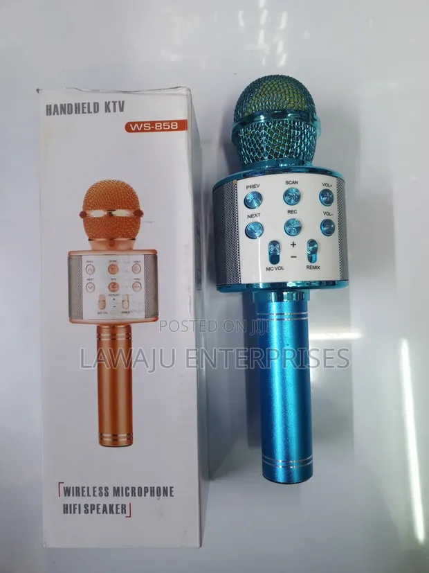 Wireless Bluetooth Karaoke Microphone with Speaker - 1