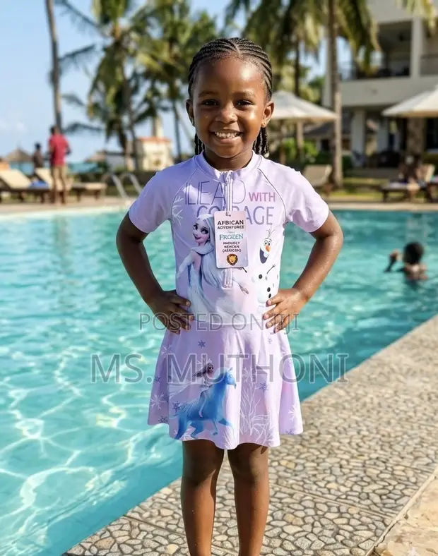 Kids Disney Frozen Queen Elsa Short-Sleeve Surfsuit - 1