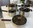 TitanGlow Amber Stainless Steel Cooking Pots Collection (10pcs) - 1