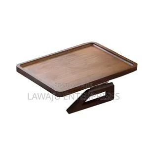 Foldable Wooden Sofa Armrest Tray Table