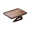 Foldable Wooden Sofa Armrest Tray Table - 1