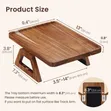 Foldable Wooden Sofa Armrest Tray Table - 2