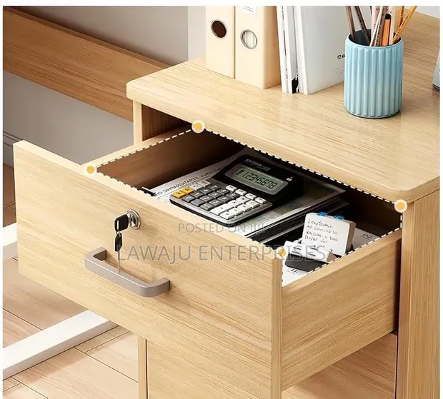Multipurpose Storage Cabinet with Lock and Wheels - 1