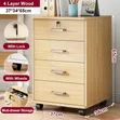 Multipurpose Storage Cabinet with Lock and Wheels - 2
