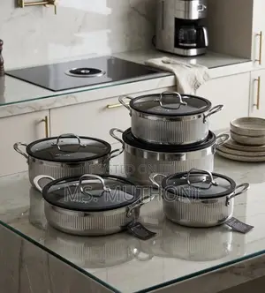 15-Piece Premium UCC LIFE Tri-Ply Stainless Steel Pot Set