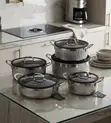 15-Piece Premium UCC LIFE Tri-Ply Stainless Steel Pot Set - 1