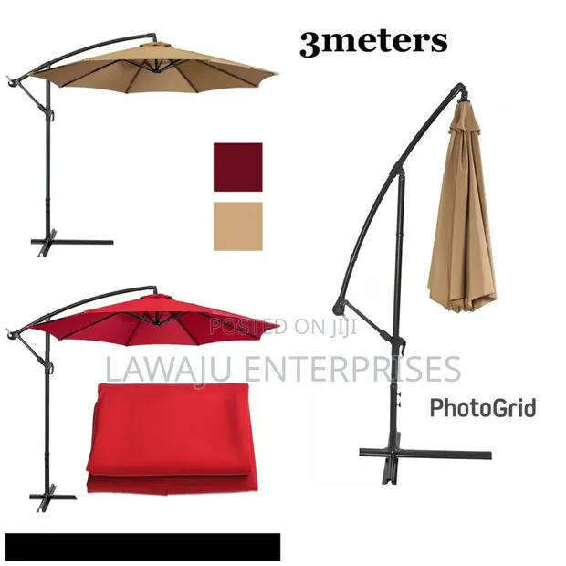 3M Garden Umbrella Parasol - Replaceable Cloth - 1