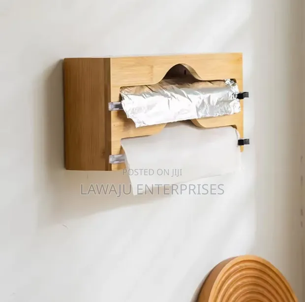 3-in-1 Cling Film Organizer with Paper Towel Holder - 1