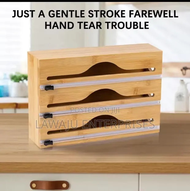 3-in-1 Cling Film Dispenser with Cutters - 1
