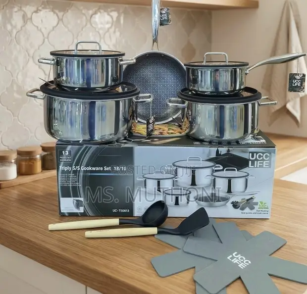 UCC LIFE 13-Piece Premium Triply Stainless Steel Cookware Set - 1