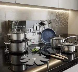 UCC LIFE Elite 13-Piece Tri-Ply Stainless Steel Cookware Set