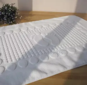 Cotton Bath Mats - Grey & White