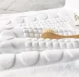 Cotton Bath Mats - Grey & White - 2