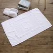 Cotton Bath Mats/Floor Mats - Grey & White - 1