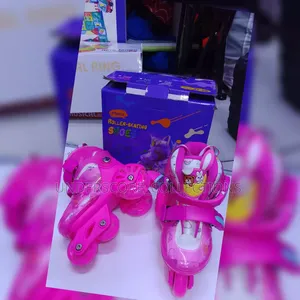 Pink Adjustable Roller Skate Shoes