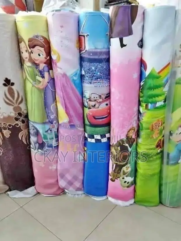 Cartoon Themed Window Curtains - Brand New - 1