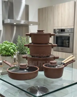Rattan Ridge Artisan 14 PC Cookware Set - Brown