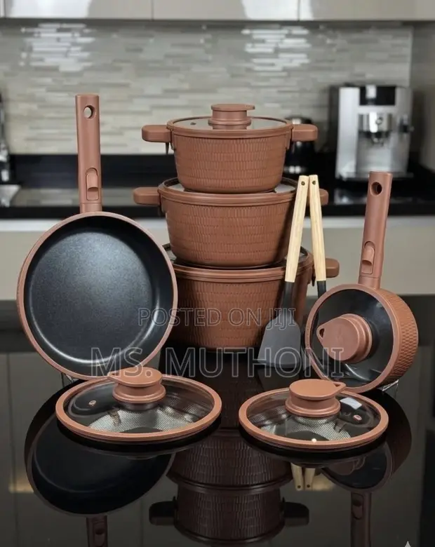 Terra Cotta Weave 14-Piece Cookware Set - 1