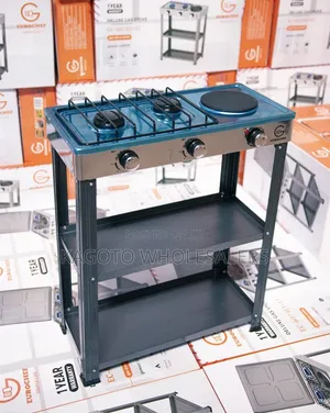 Eurochef EC-6073 2-Burner Gas Stove with 1 Hotplate