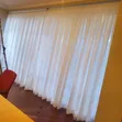 Wide Sheer Net Curtains for Large Living Room Windows - 1