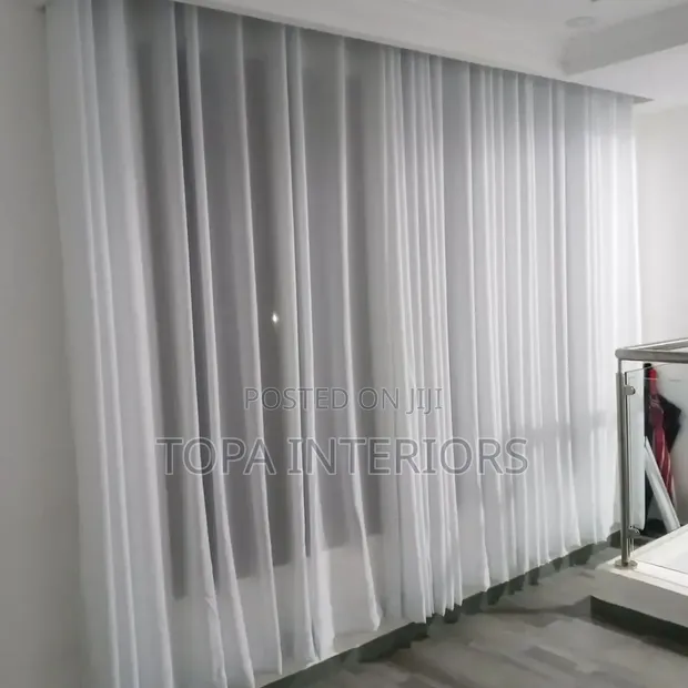 White Sheer Curtain Nets - Per Metre - 1