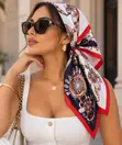 70° Scarf Soirée - Floral Silk Classic Scarf - 2
