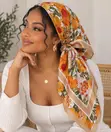 70° Scarf Soirée - Floral Silk Classic Scarf - 5