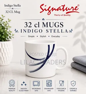 Signature Set of 6 Ceramic Mugs