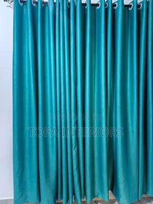 Plain Curtains with Rings for Living Room & Bedroom